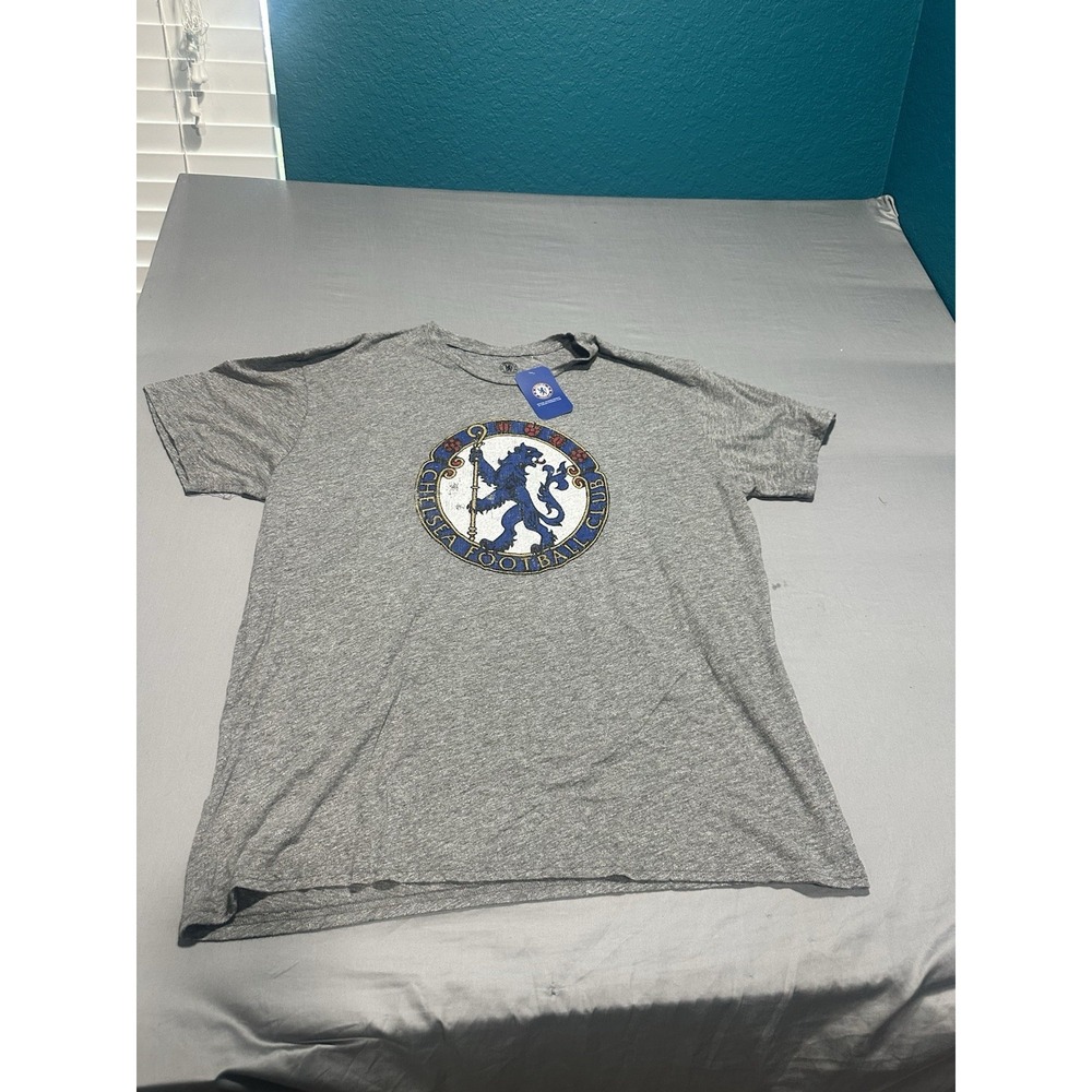 NWT Chelsea Retro Badge Vintage Tri-Blend T-Shirt - Heather Gray 2XL